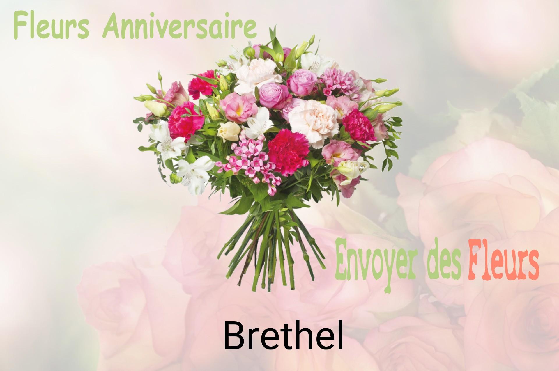 Bouquet de fleurs d’anniversaire livré à Brethel